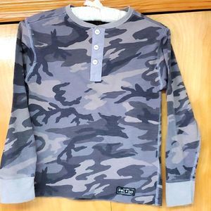 Polo Ralph Lauren size small 8 long sleeve polo shirt camouflage camo pattern *